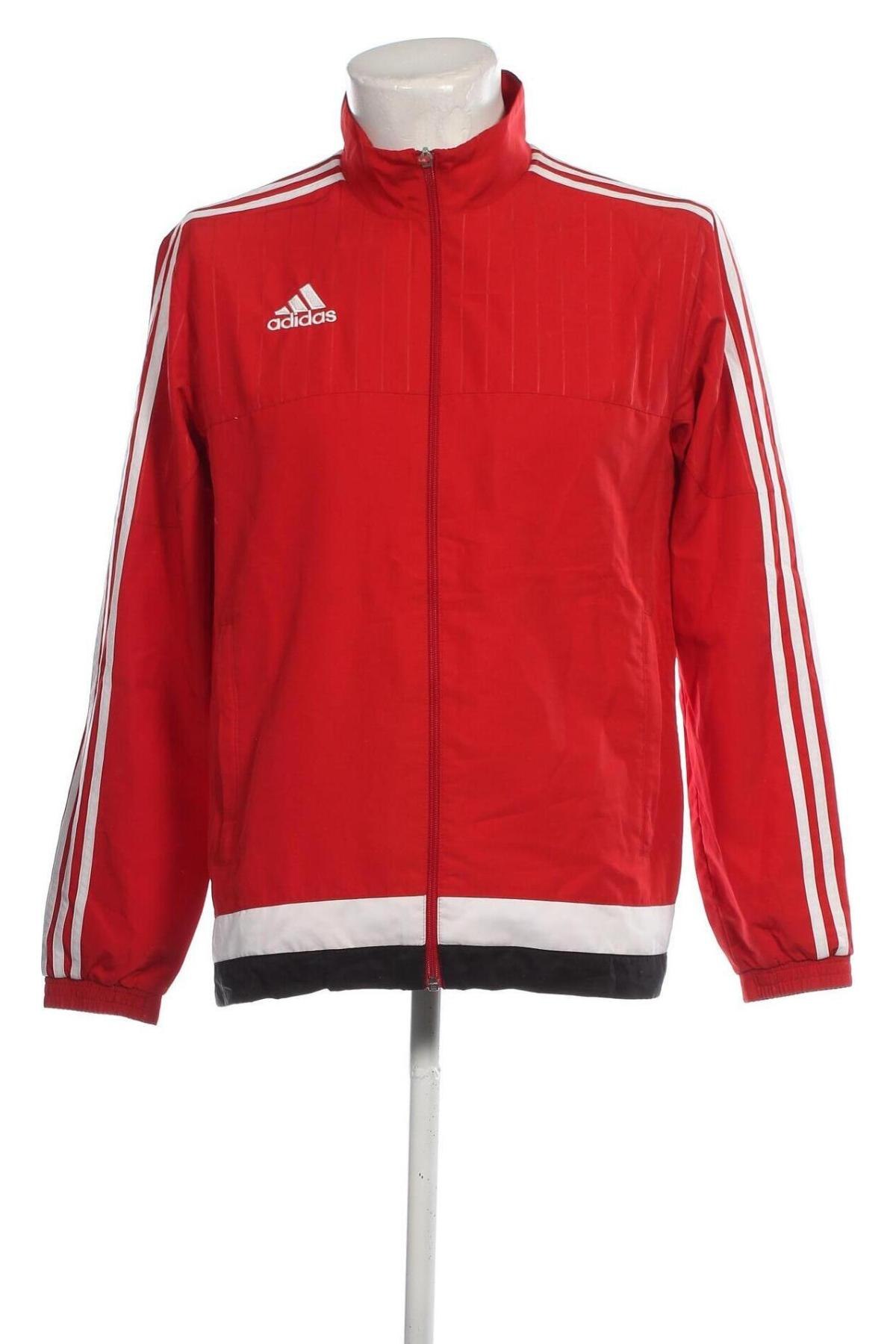 Herren Sportjacke Adidas, Größe M, Farbe Rot, Preis 35,21 €