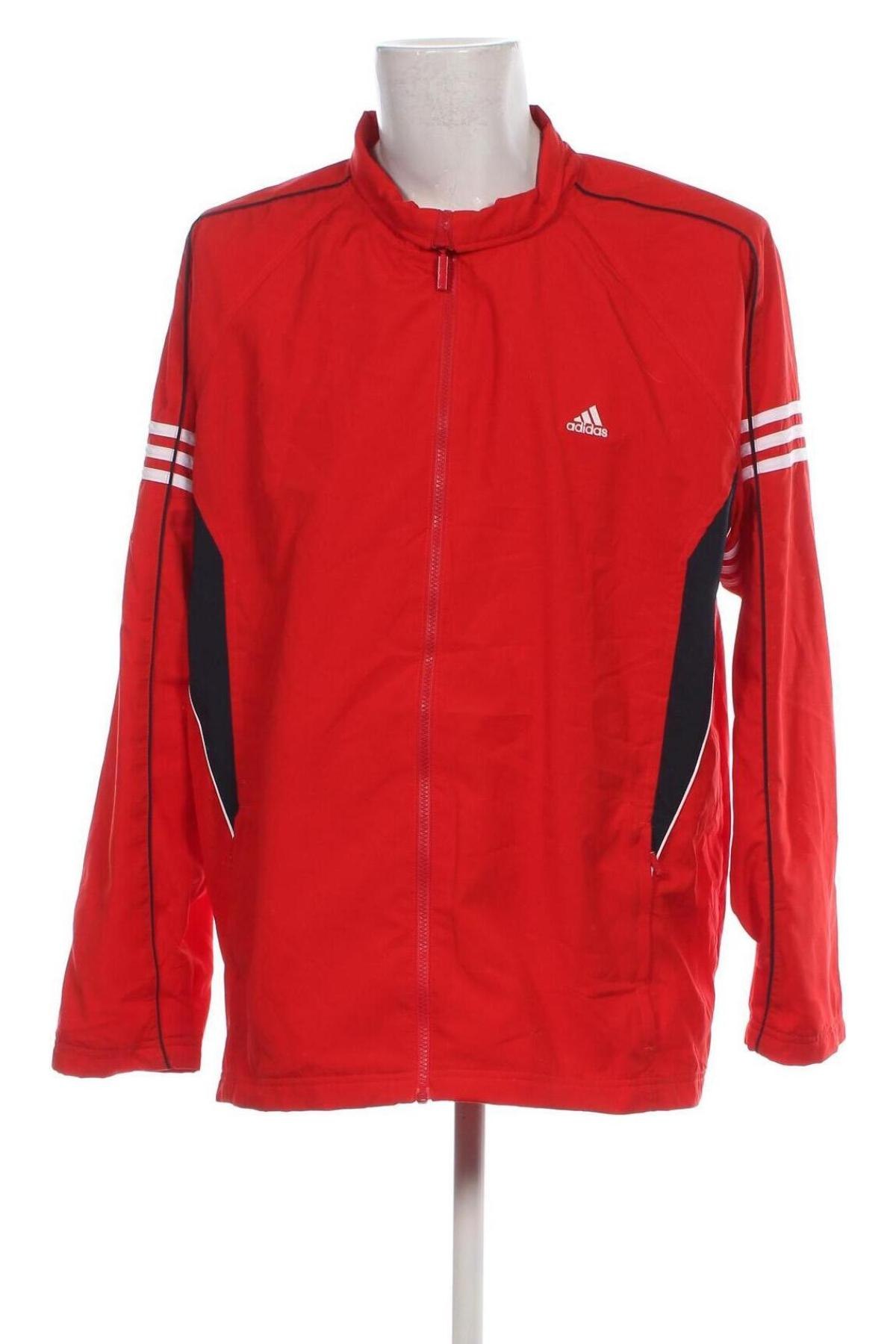 Herrenjacke Adidas, Größe XL, Farbe Rot, Preis 66,80 €