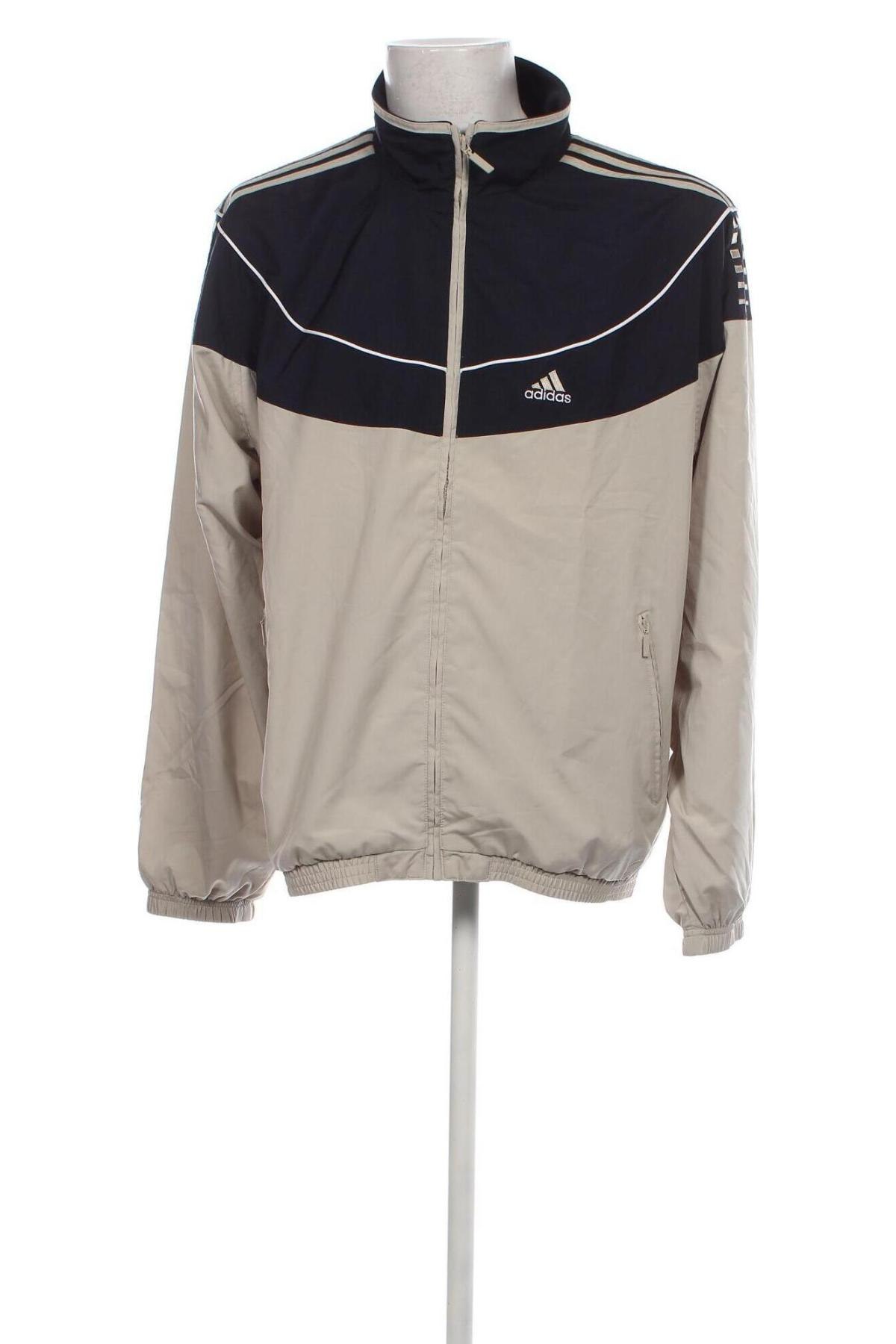 Ανδρικό μπουφάν Adidas, Μέγεθος L, Χρώμα  Μπέζ, Τιμή 25,17 €