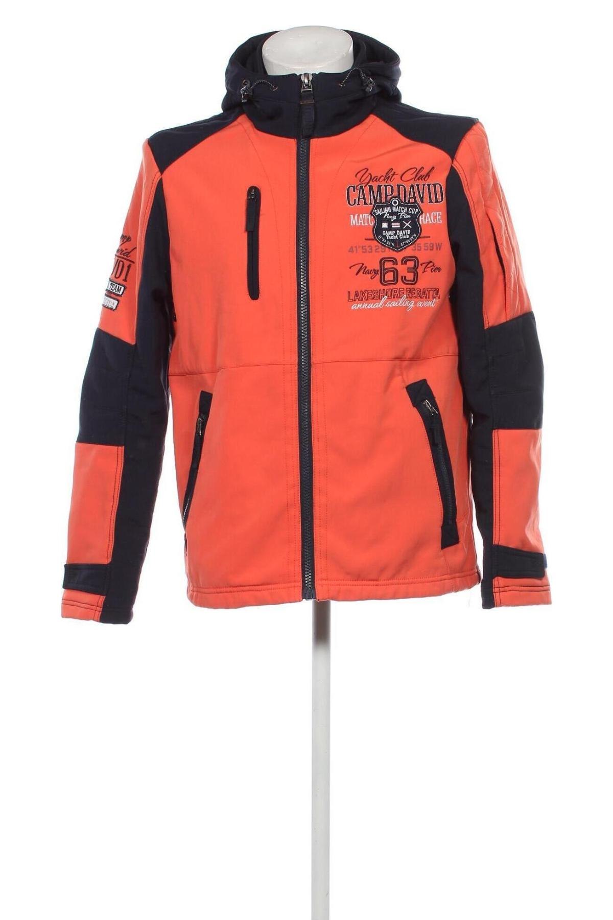 Herrenjacke Camp David, Größe M, Farbe Orange, Preis 47,32 €