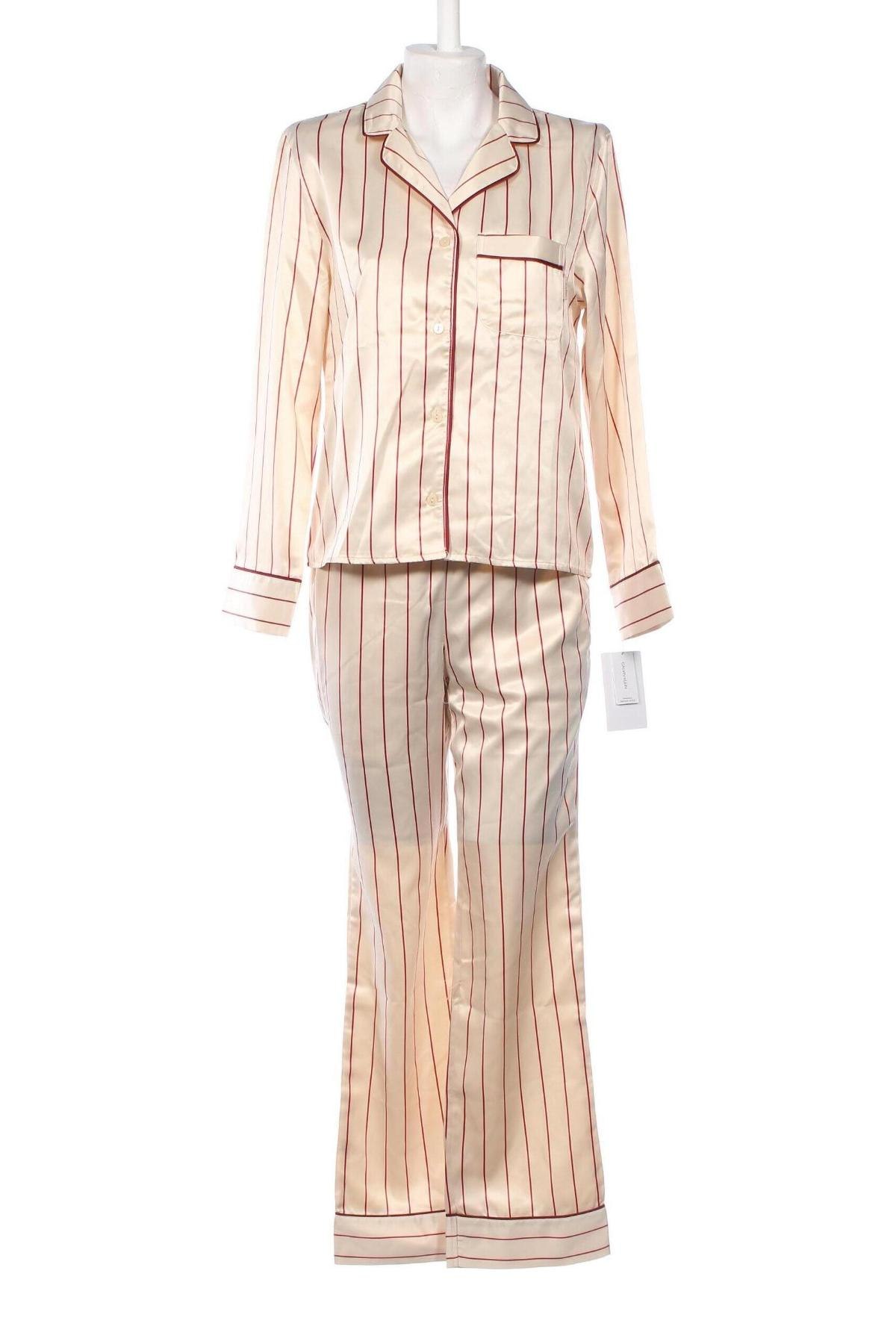 Pyjama Calvin Klein Sleepwear, Größe XS, Farbe Beige, Preis 42,24 €