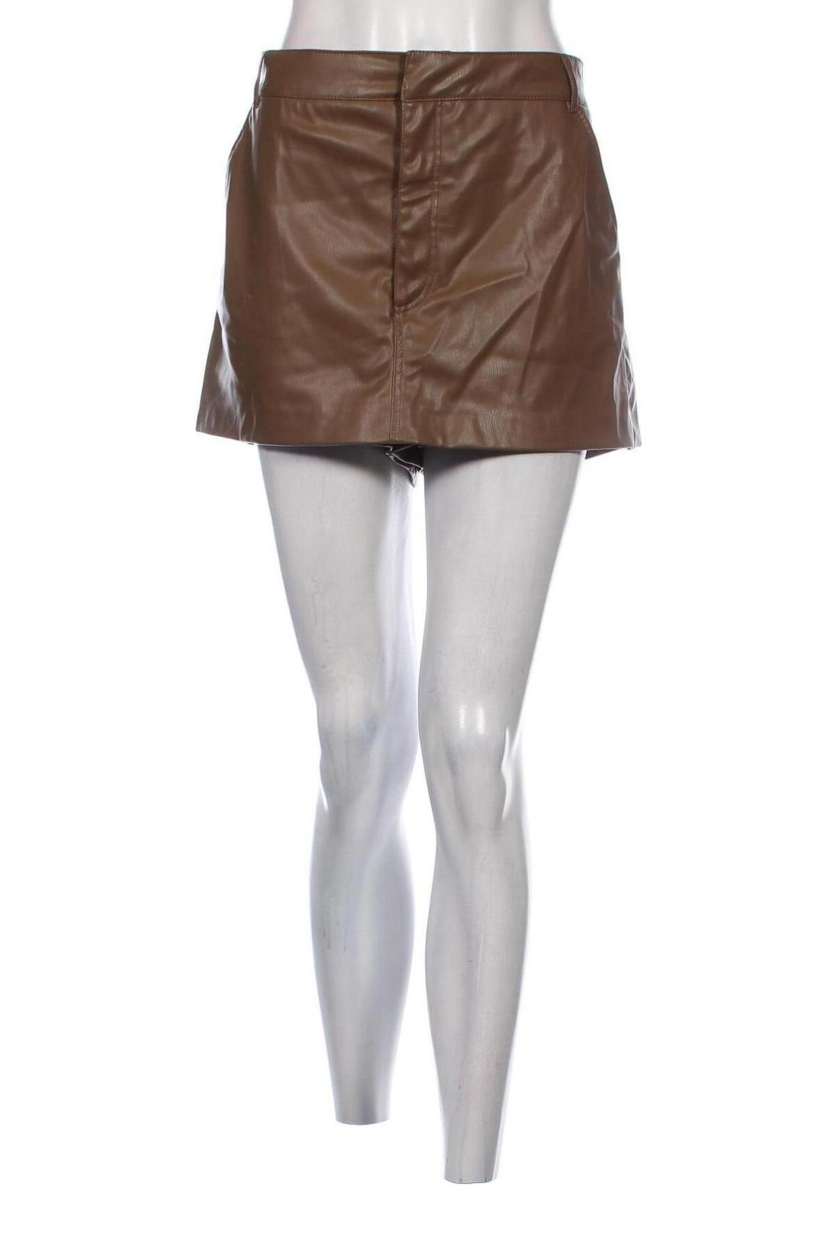 Fustă-pantalon Zara, Mărime XL, Culoare Maro, Preț 83,23 Lei
