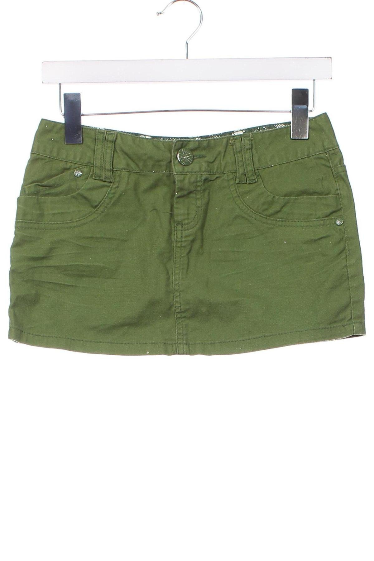 Φούστα Basic Collection, Μέγεθος XS, Χρώμα Πράσινο, Τιμή 5,54 €