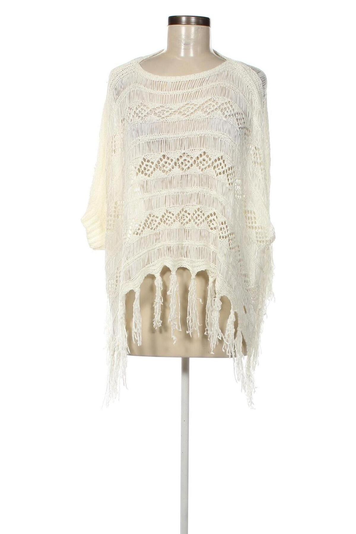 Poncho, Größe M, Farbe Weiß, Preis 10,71 €