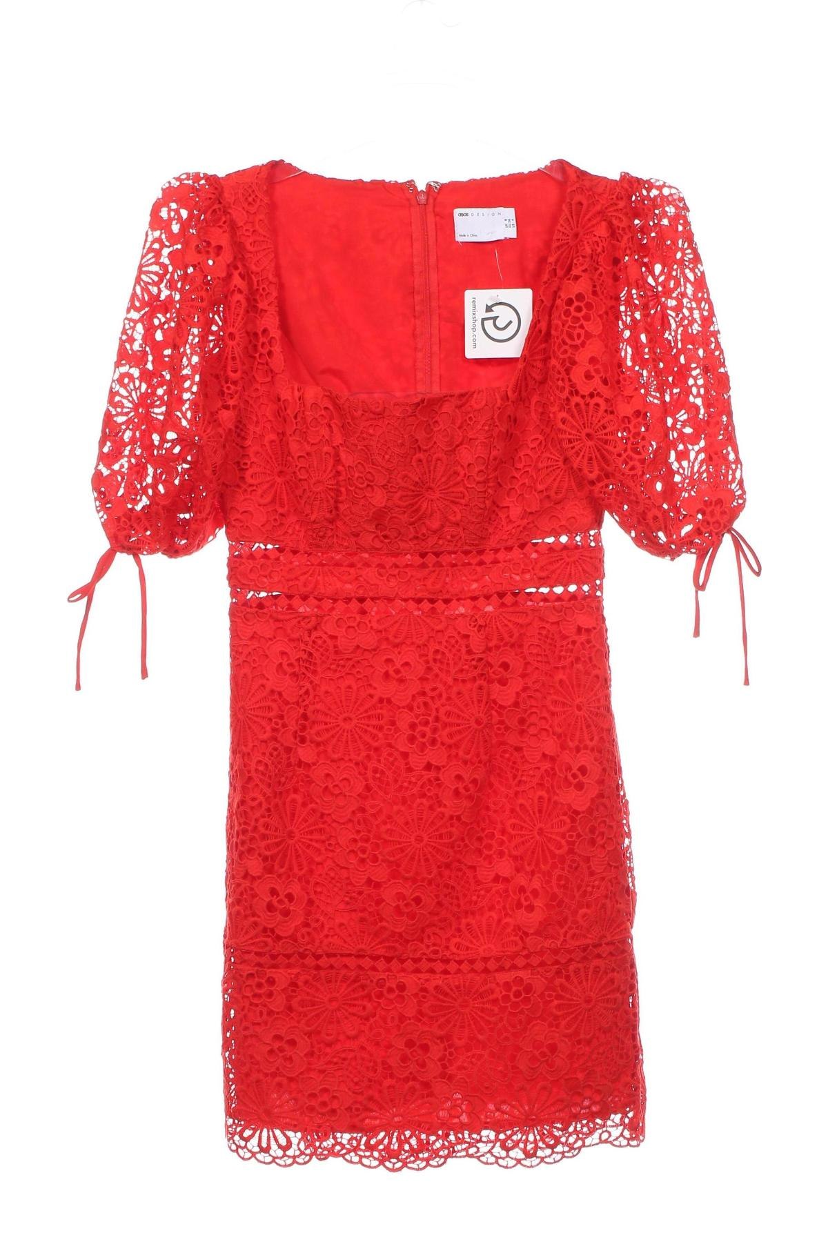 Kleid ASOS, Größe S, Farbe Rot, Preis 76,12 €