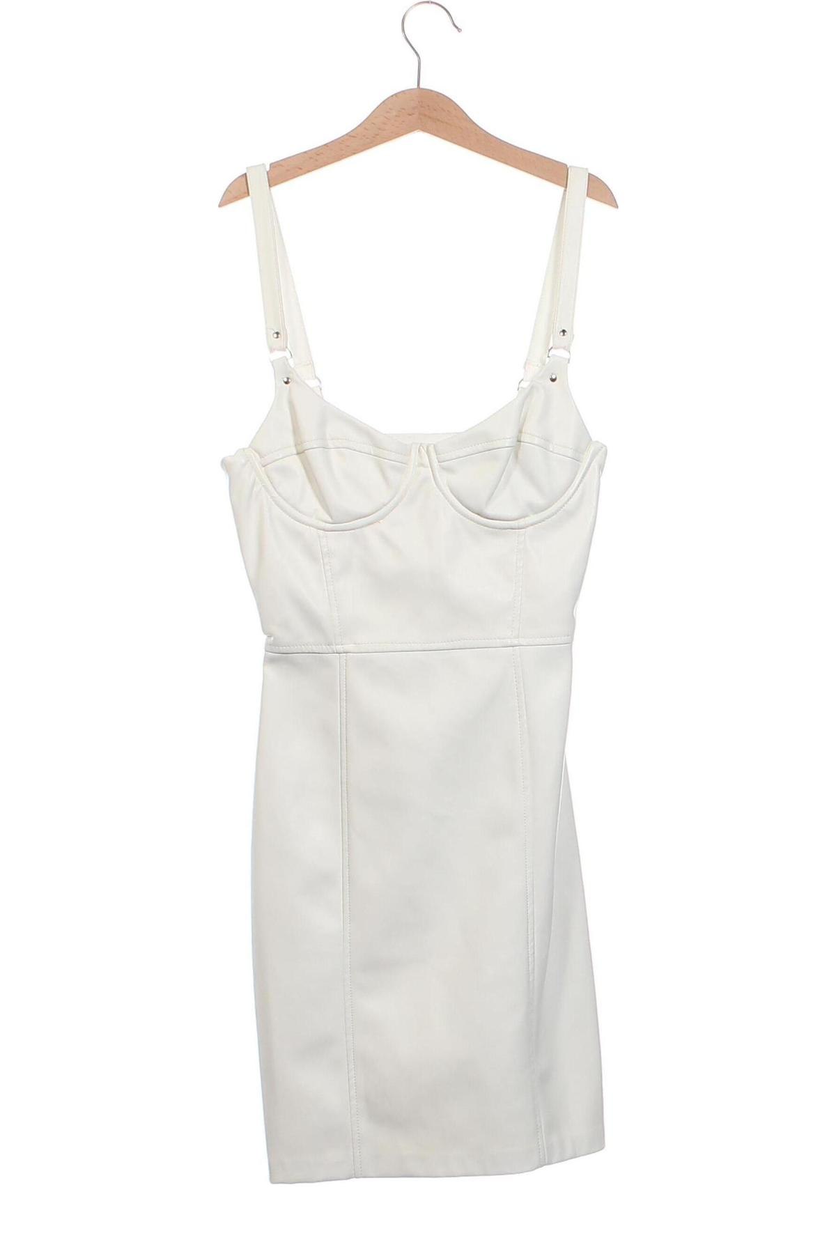 Kleid Bershka, Größe XS, Farbe Weiß, Preis 14,83 €