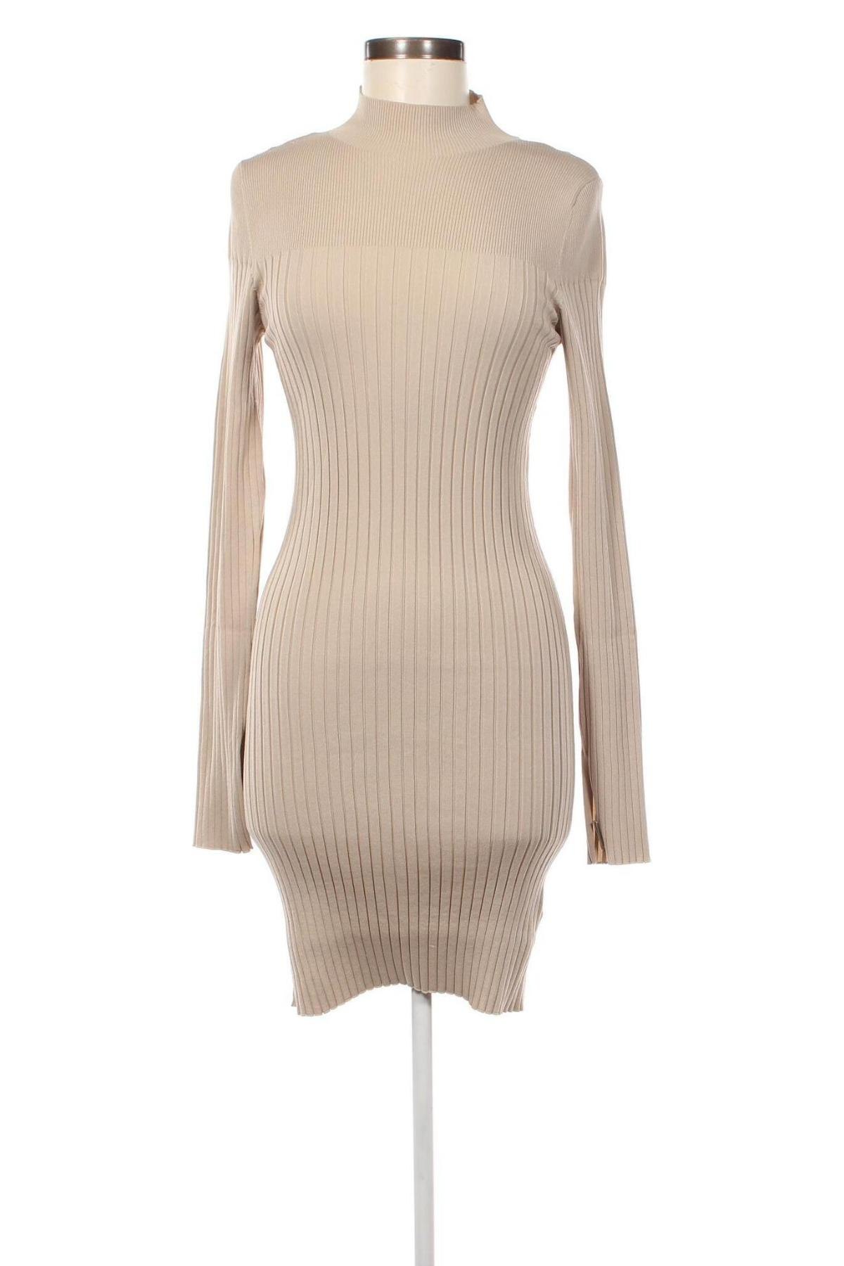 Kleid Calvin Klein, Größe L, Farbe Beige, Preis 79,67 €