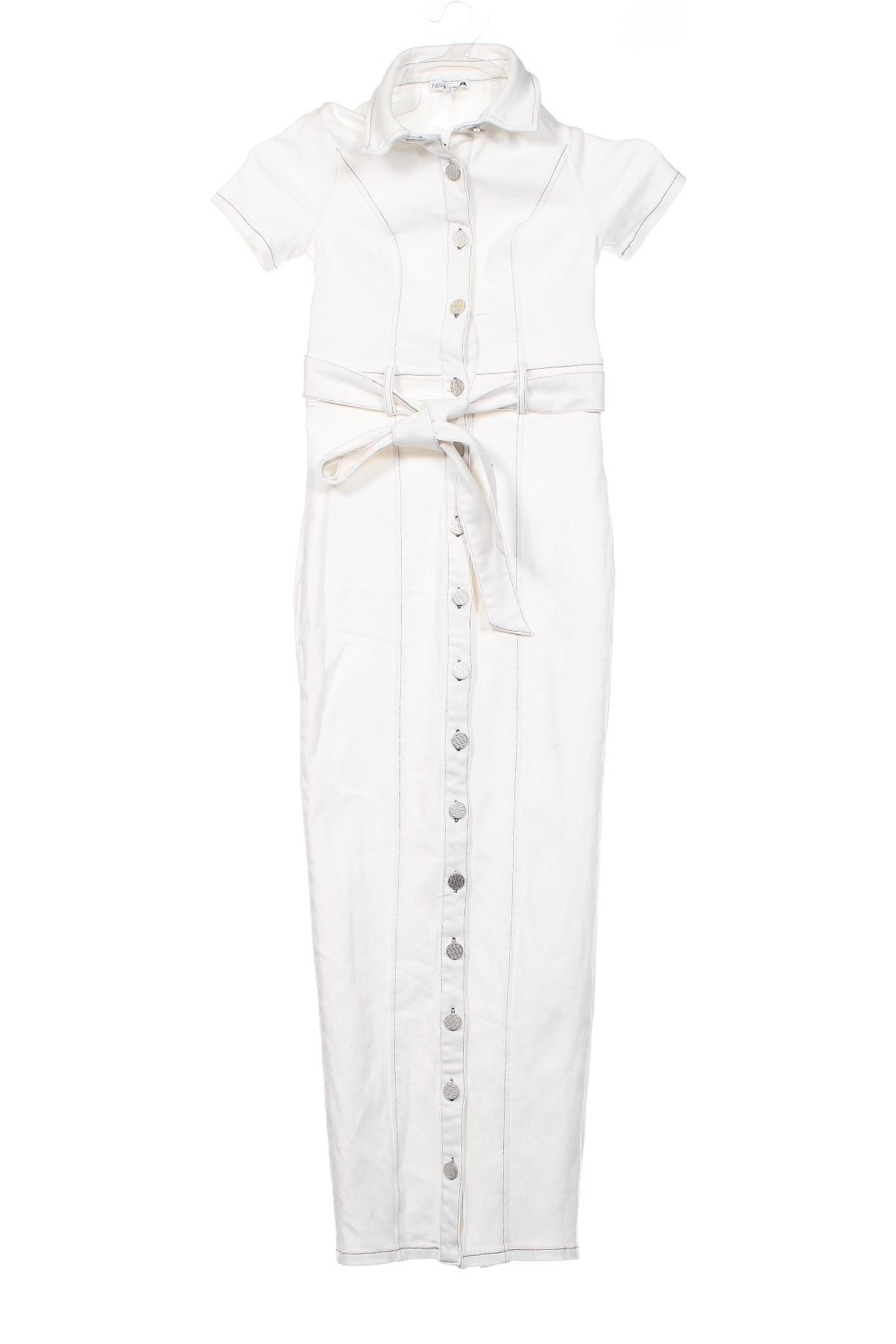 Kleid Fashion nova, Größe XS, Farbe Weiß, Preis € 14,84