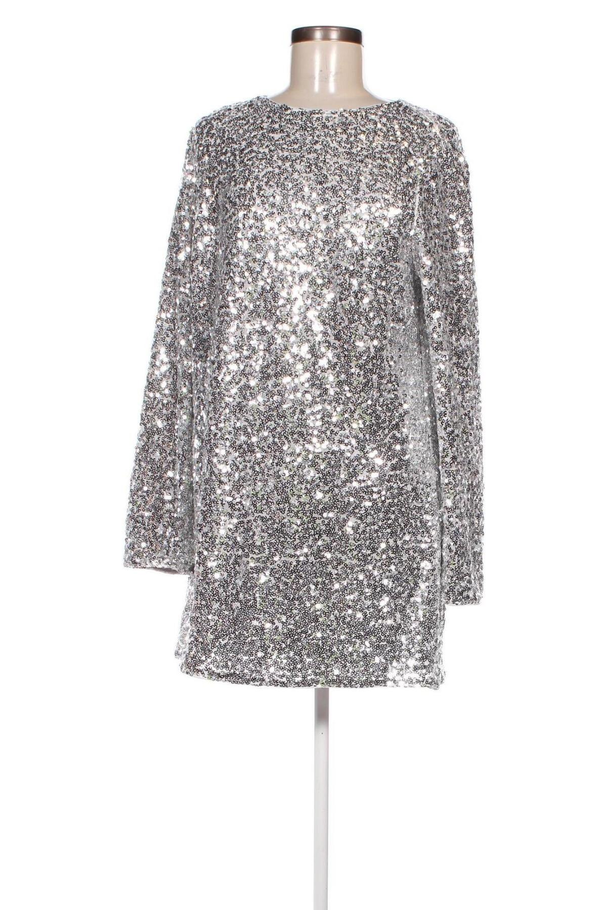 Φόρεμα H&M, Μέγεθος L, Χρώμα Ασημί, Τιμή 25,87 €