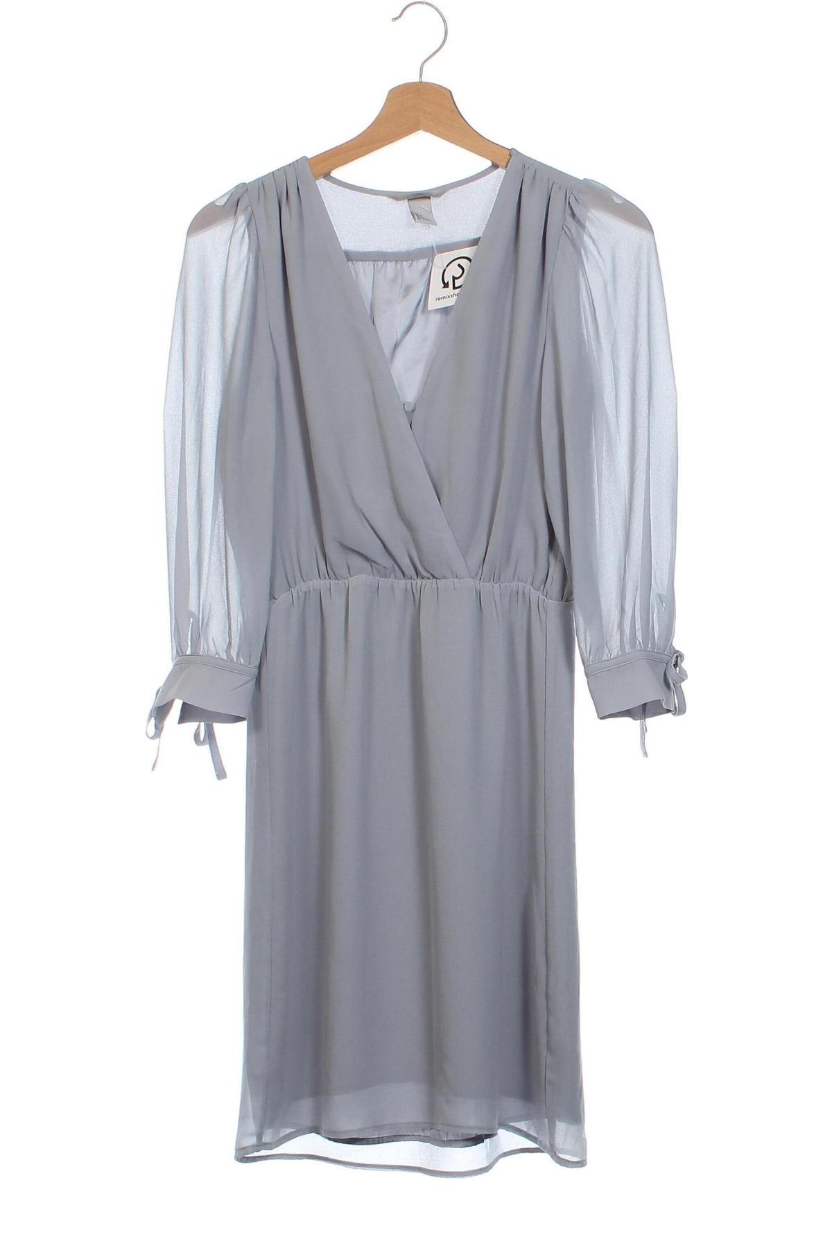 Kleid H&M, Größe XS, Farbe Grau, Preis 9,00 €
