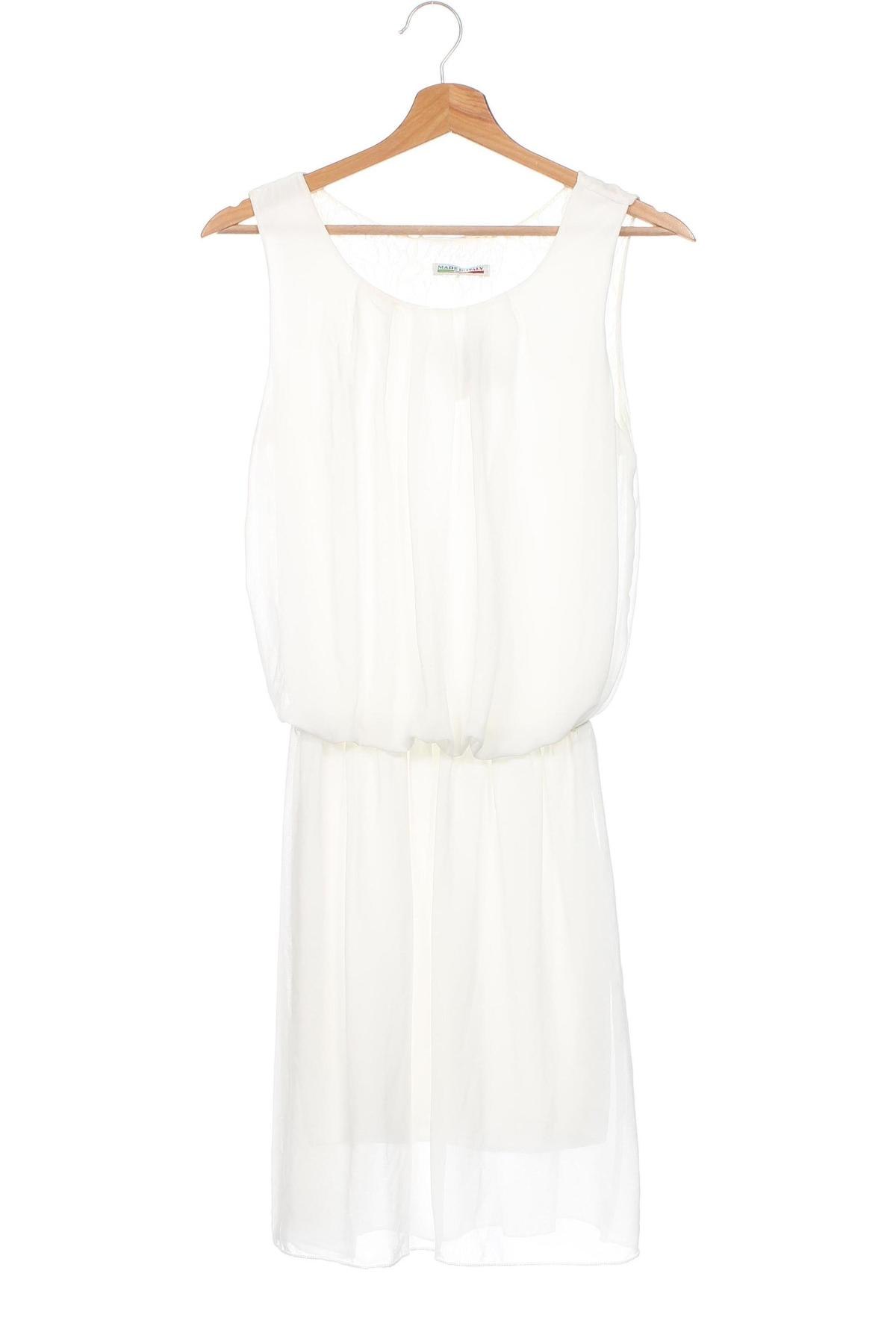 Kleid Made In Italy, Größe XS, Farbe Weiß, Preis 8,90 €