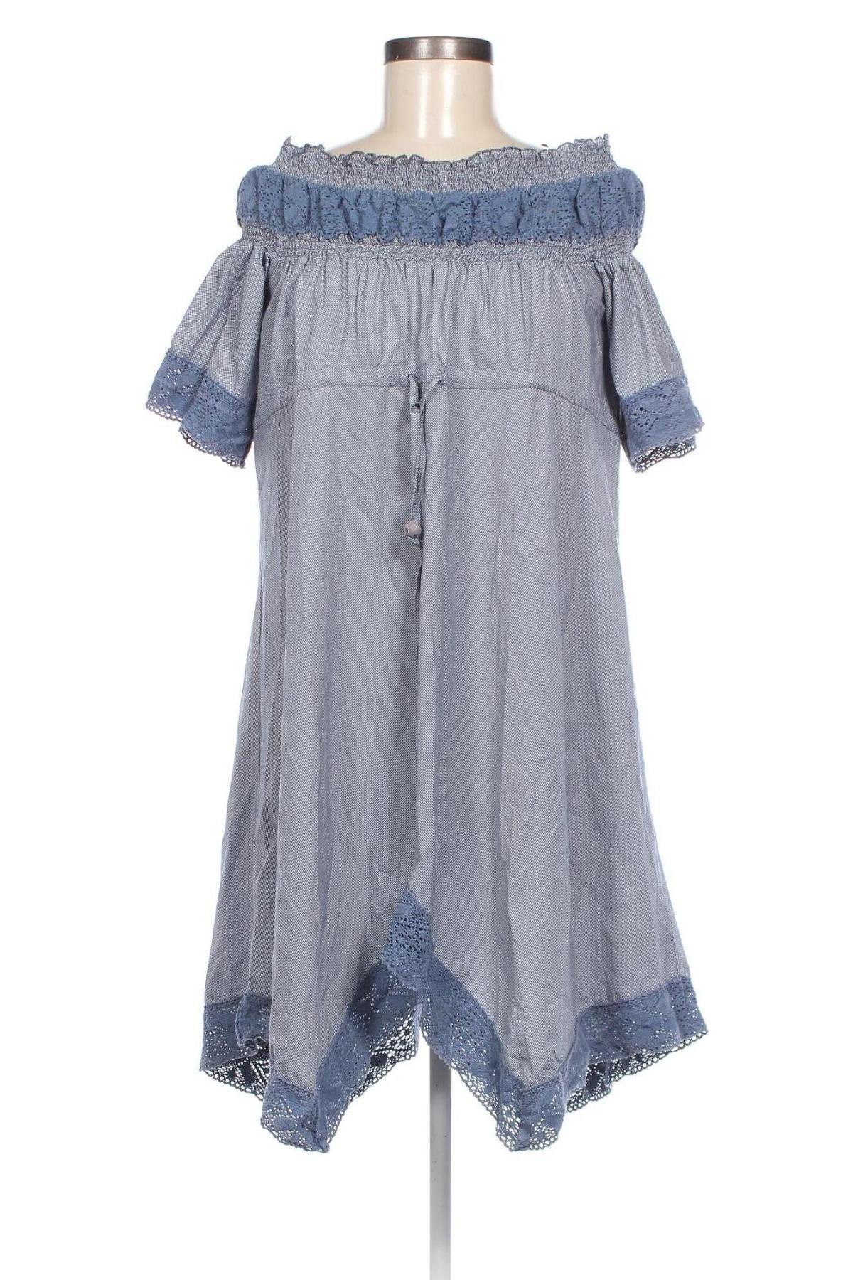 Kleid Mat., Größe M, Farbe Blau, Preis € 9,00