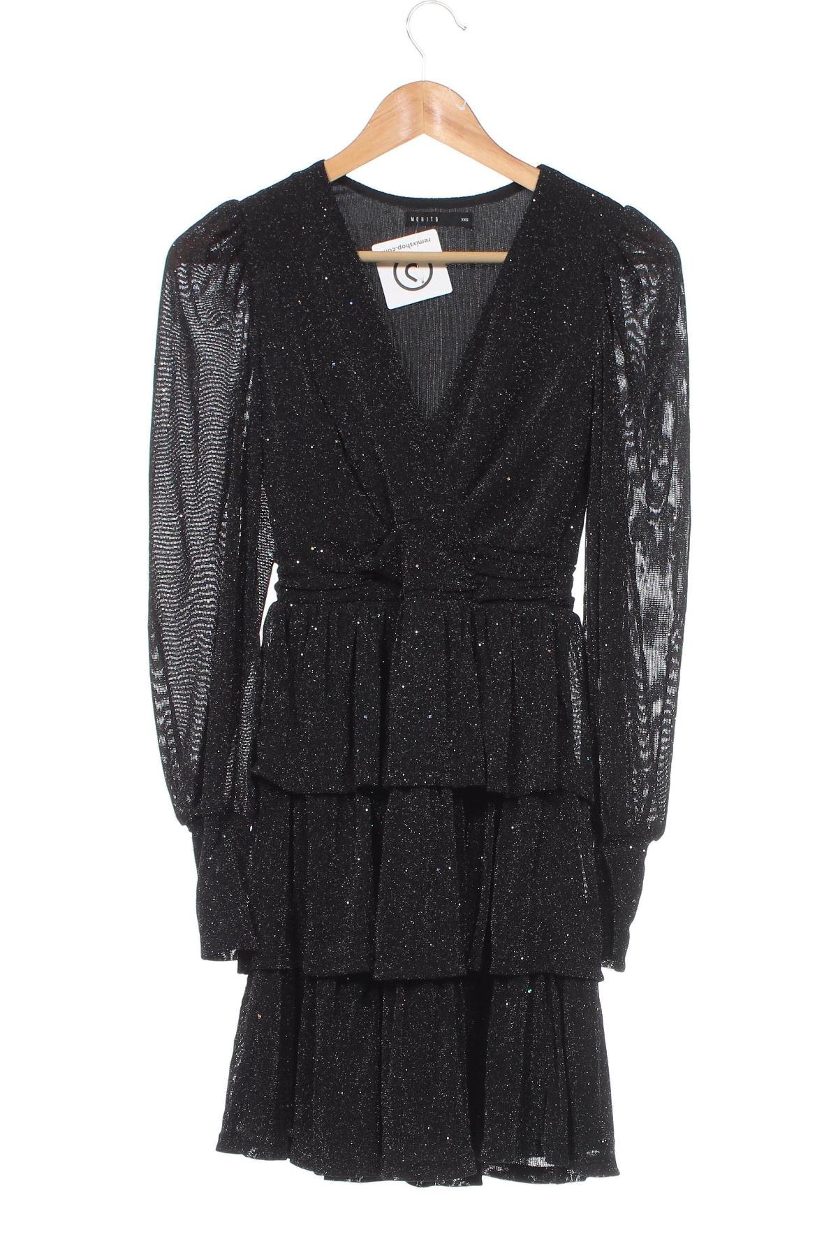 Kleid Mohito, Größe XXS, Farbe Schwarz, Preis € 8,90