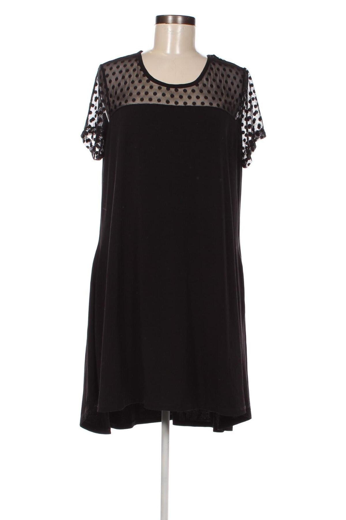 Šaty  Nina Leonard, Veľkosť XL, Farba Čierna, Cena  14,34 €