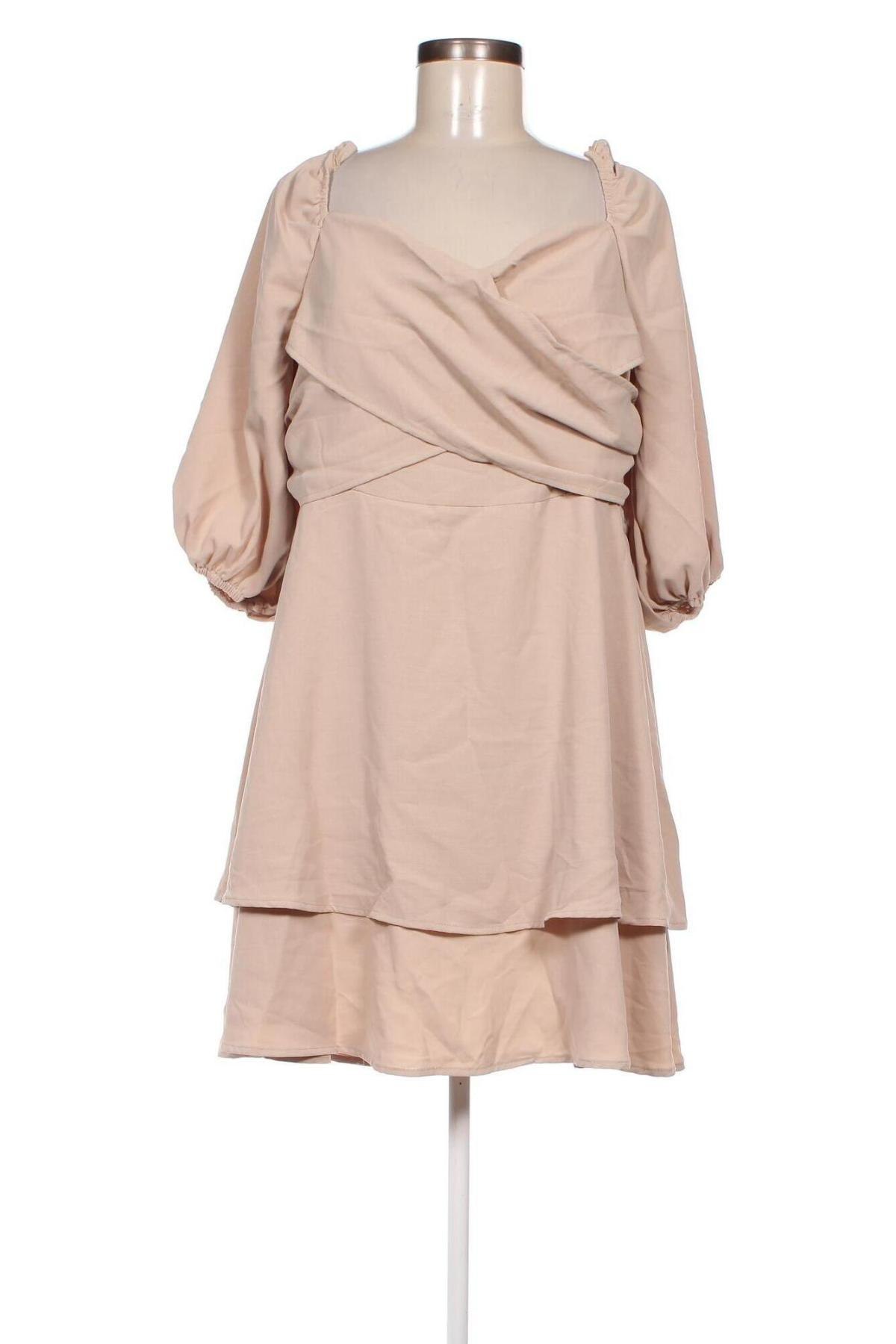 Kleid SHEIN, Größe XXL, Farbe Beige, Preis 13,41 €