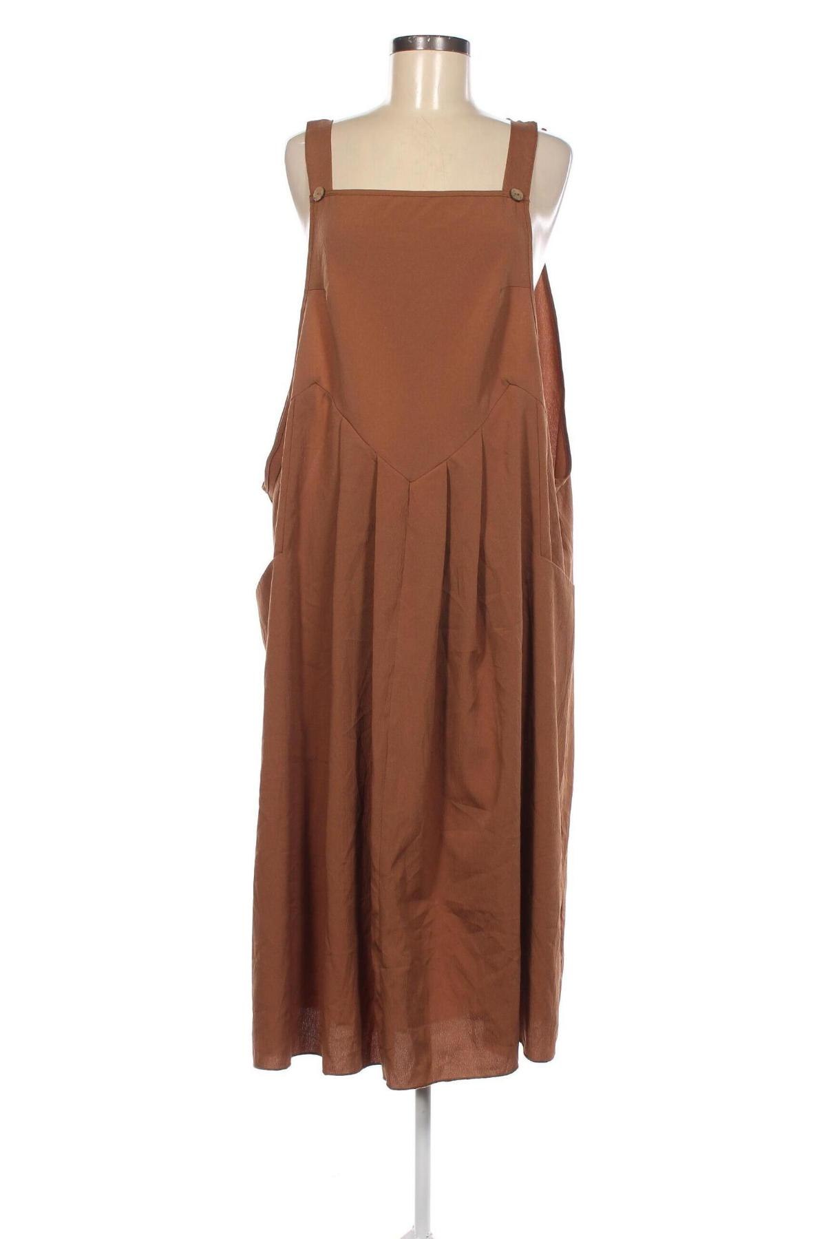 Kleid SHEIN, Größe 3XL, Farbe Braun, Preis 20,18 €