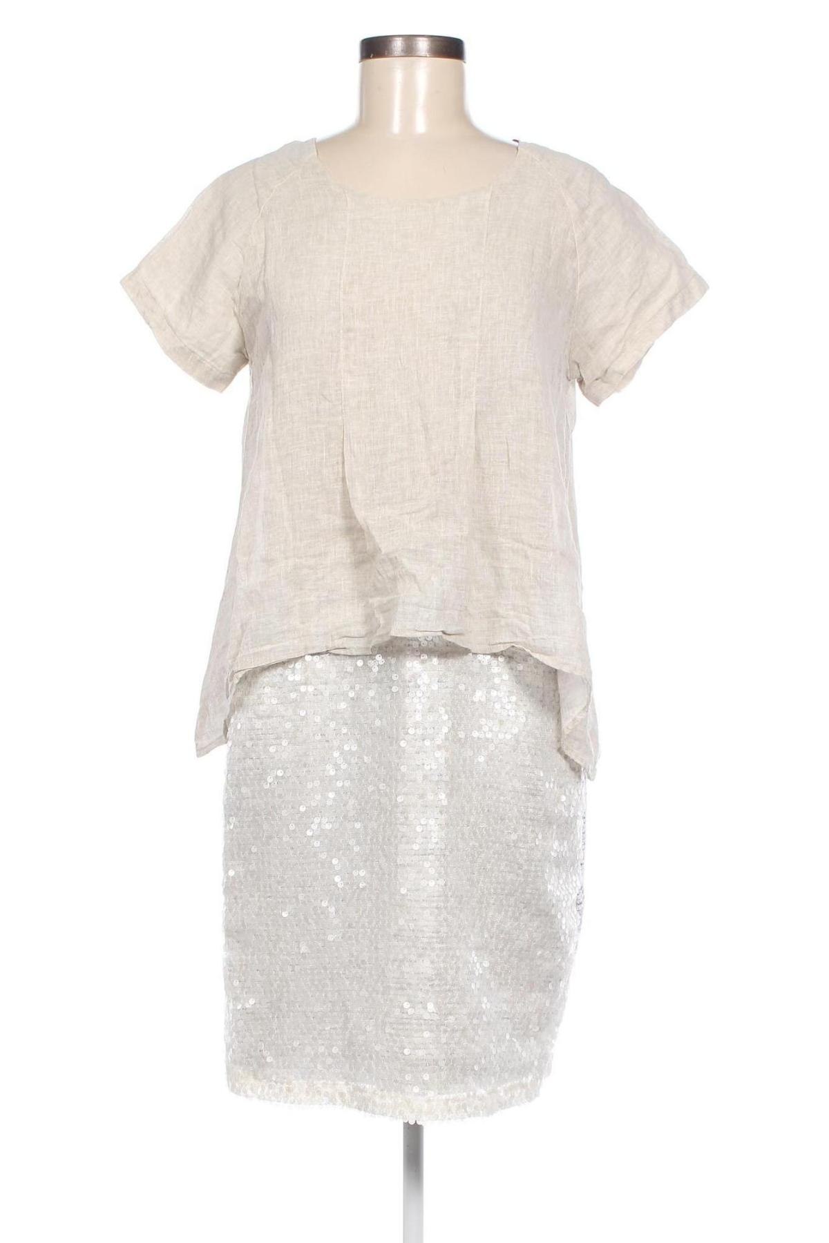 Kleid Uldahl, Größe M, Farbe Beige, Preis 24,55 €