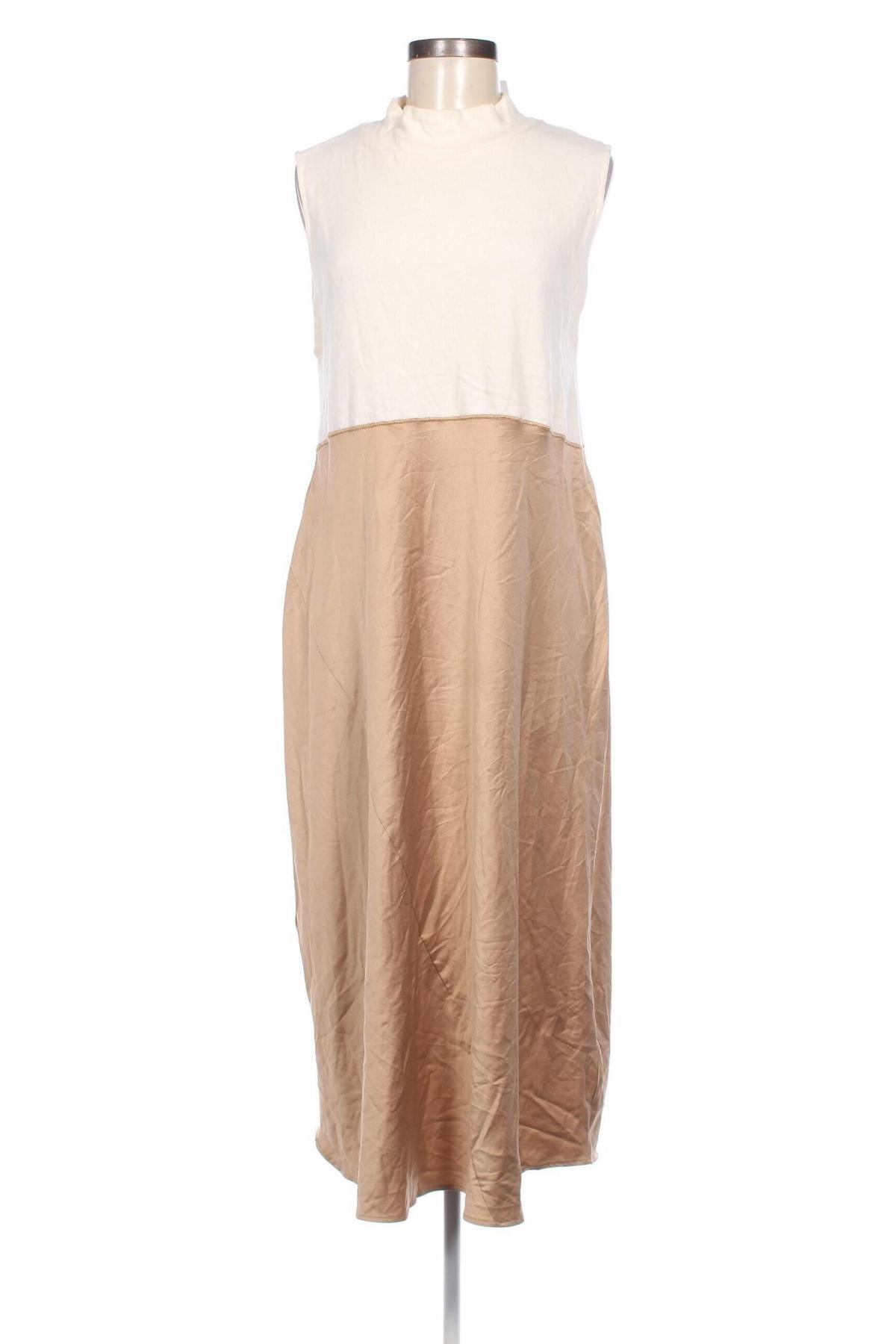 Kleid Zara, Größe L, Farbe Beige, Preis 11,59 €
