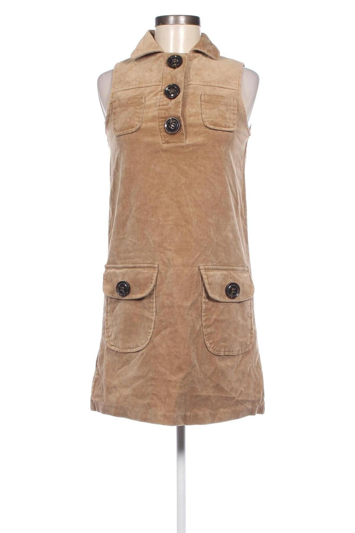 Kleid Zara, Größe S, Farbe Beige, Preis 10,33 €
