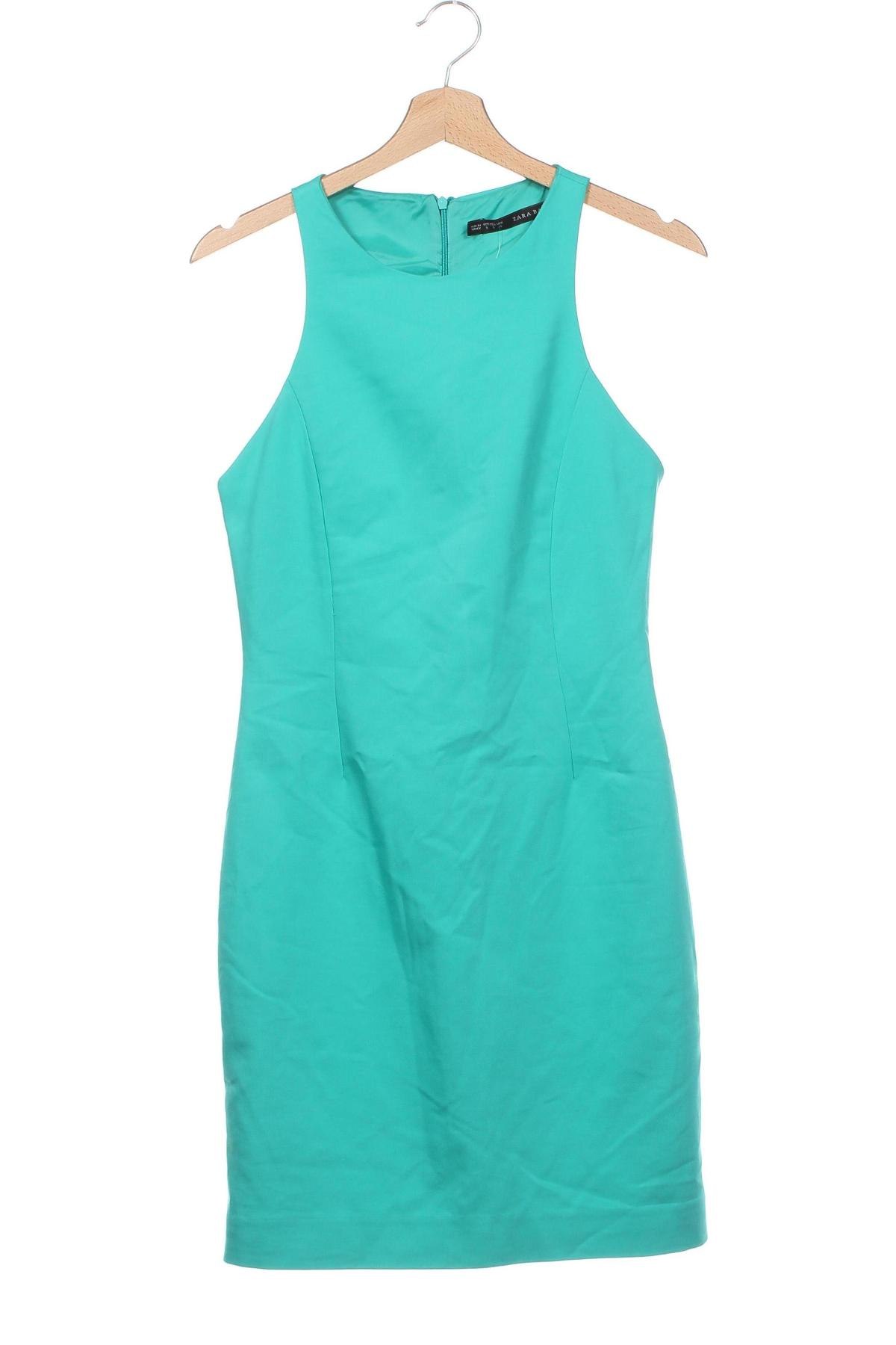 Kleid Zara, Größe S, Farbe Grün, Preis 13,81 €