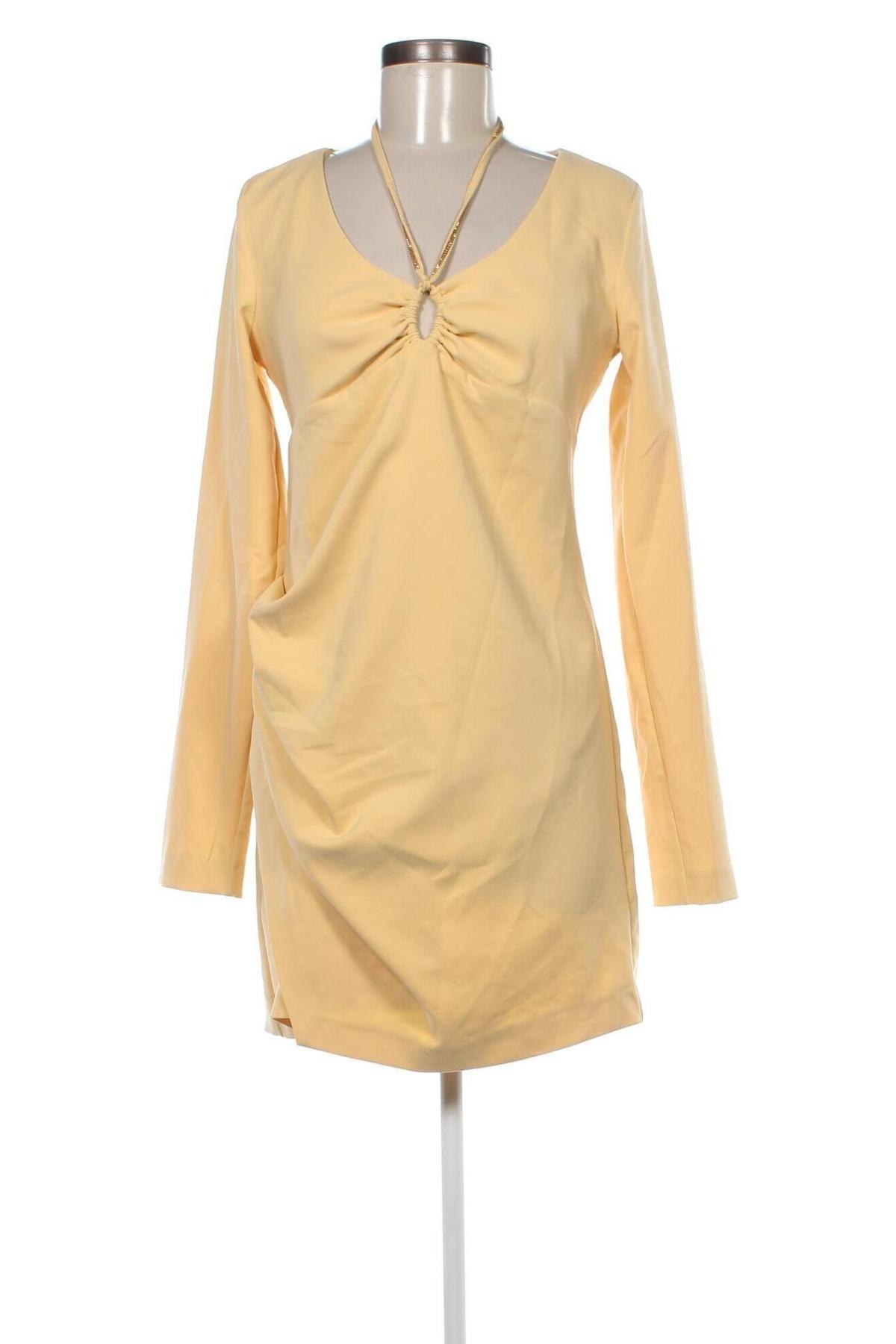 Kleid Zara, Größe L, Farbe Gelb, Preis 13,01 €
