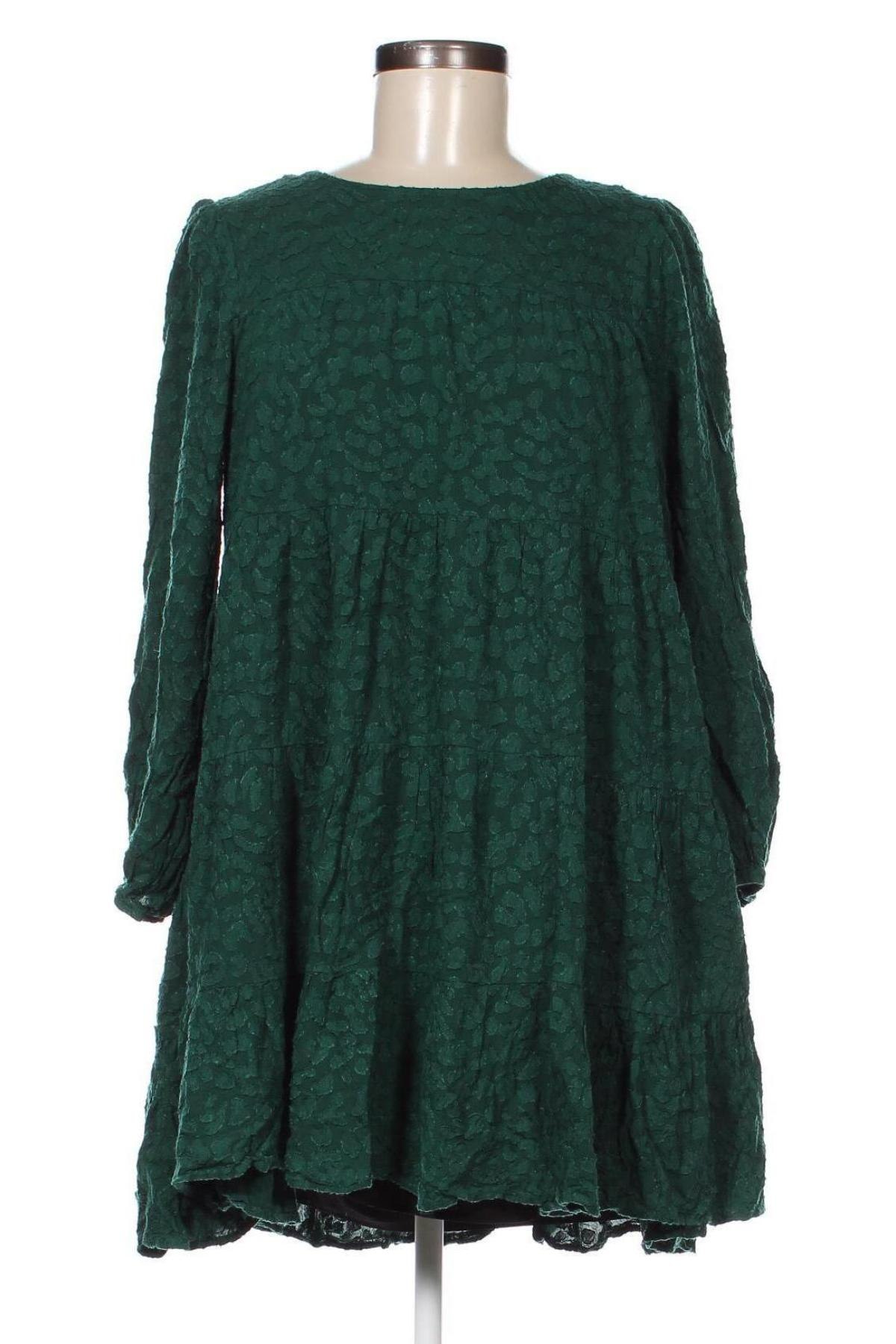 Kleid Zara, Größe M, Farbe Grün, Preis 10,33 €