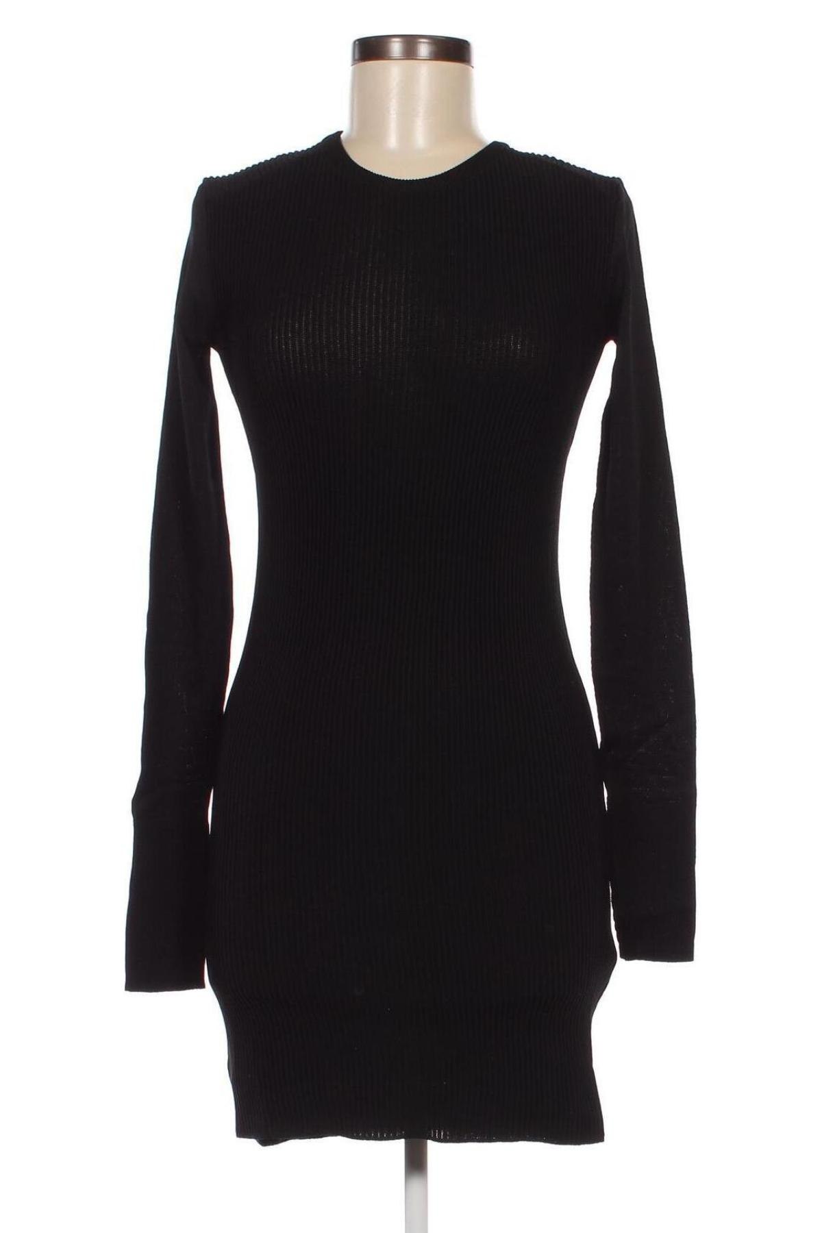 Рокля Zara Knitwear, Размер M, Цвят Черен, Цена 81,00 лв.