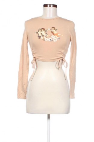 Damen Shirt Bershka, Größe S, Farbe Beige, Preis € 9,72