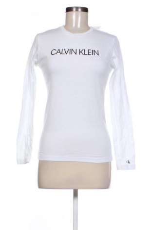Γυναικεία μπλούζα Calvin Klein Jeans, Μέγεθος S, Χρώμα Λευκό, Τιμή 75,32 €