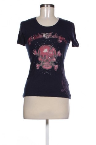 Bluză de femei Christian Audigier, Mărime L, Culoare Albastru, Preț 123,68 Lei