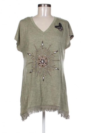 Bluzka damska Desigual, Rozmiar L, Kolor Zielony, Cena 113,99 zł