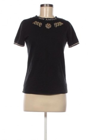 Damen Shirt Mon Amour, Größe S, Farbe Schwarz, Preis 9,72 €