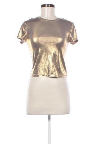 Bluză de femei Stradivarius, Mărime S, Culoare Auriu, Preț 64,99 Lei
