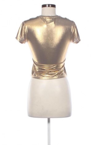 Bluză de femei Stradivarius, Mărime S, Culoare Auriu, Preț 64,99 Lei