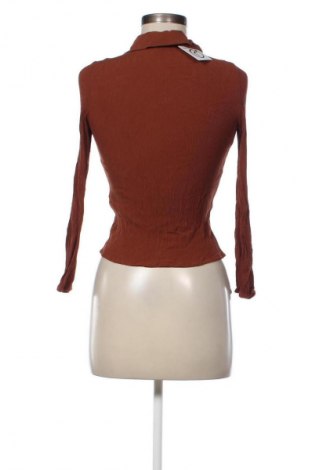 Дамска блуза Zara, Размер M, Цвят Кафяв, Цена 18,99 лв.