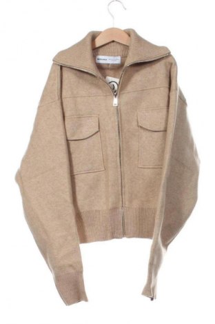 Damen Strickjacke Bershka, Größe XS, Farbe Beige, Preis € 15,00