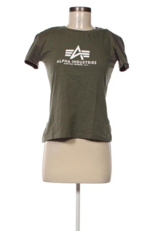 Tricou de femei Alpha Industries, Mărime S, Culoare Verde, Preț 210,99 Lei