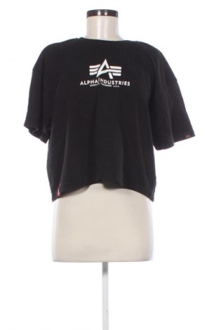 Γυναικείο t-shirt Alpha Industries, Μέγεθος L, Χρώμα Μαύρο, Τιμή 13,81 €