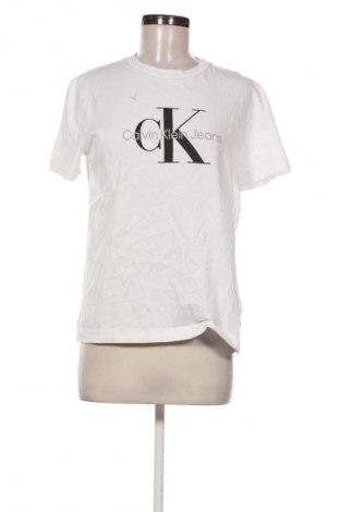 Tricou de femei Calvin Klein Jeans, Mărime L, Culoare Alb, Preț 261,99 Lei