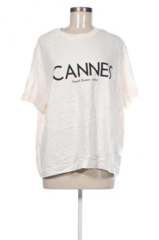 Γυναικείο t-shirt H&M, Μέγεθος XL, Χρώμα Εκρού, Τιμή 17,99 €