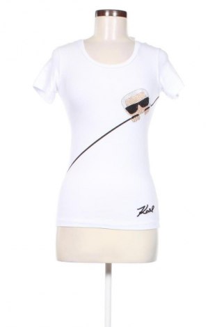 Damen T-Shirt Karl Lagerfeld, Größe S, Farbe Weiß, Preis € 34,78