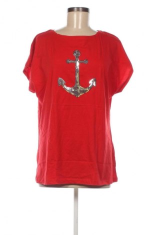 Γυναικείο t-shirt Oyanda, Μέγεθος L, Χρώμα Κόκκινο, Τιμή 15,86 €