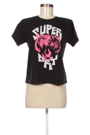 Damen T-Shirt Superdry, Größe L, Farbe Schwarz, Preis 22,99 €