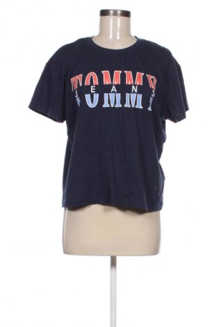 Дамска тениска Tommy Jeans, Размер L, Цвят Син, Цена 45,60 лв.