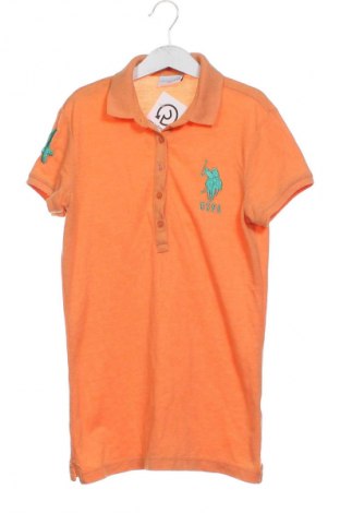 Damski T-shirt U.S. Polo Assn., Rozmiar XS, Kolor Pomarańczowy, Cena 54,99 zł