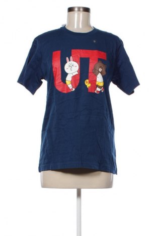 Дамска тениска Uniqlo, Размер M, Цвят Син, Цена 41,99 лв.