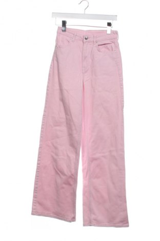 Damskie jeansy H&M, Rozmiar XS, Kolor Różowy, Cena 32,99 zł