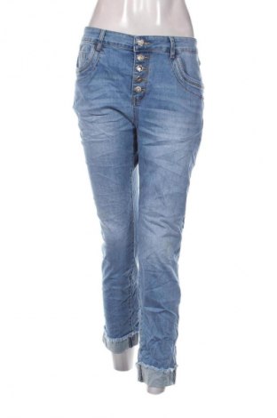 Damskie jeansy KAROSTAR, Rozmiar L, Kolor Niebieski, Cena 38,99 zł