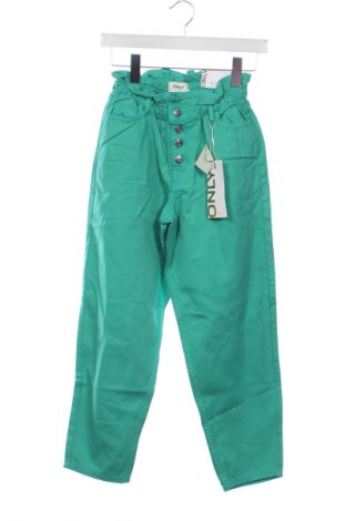 Damskie jeansy ONLY, Rozmiar XS, Kolor Zielony, Cena 252,99 zł