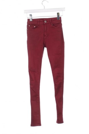 Дамски дънки Regular Denim, Размер XXS, Цвят Червен, Цена 29,00 лв.